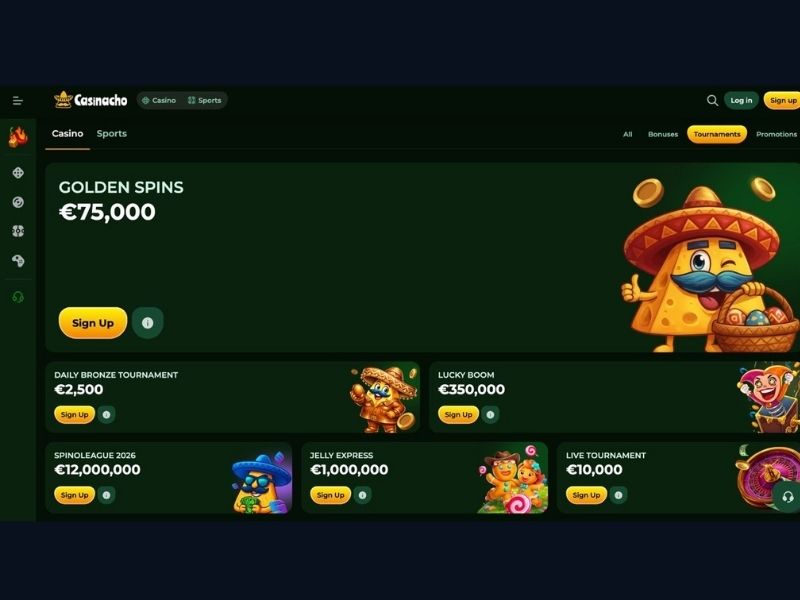 Rejestracja krok po kroku Casinacho Casino Nacho Casino